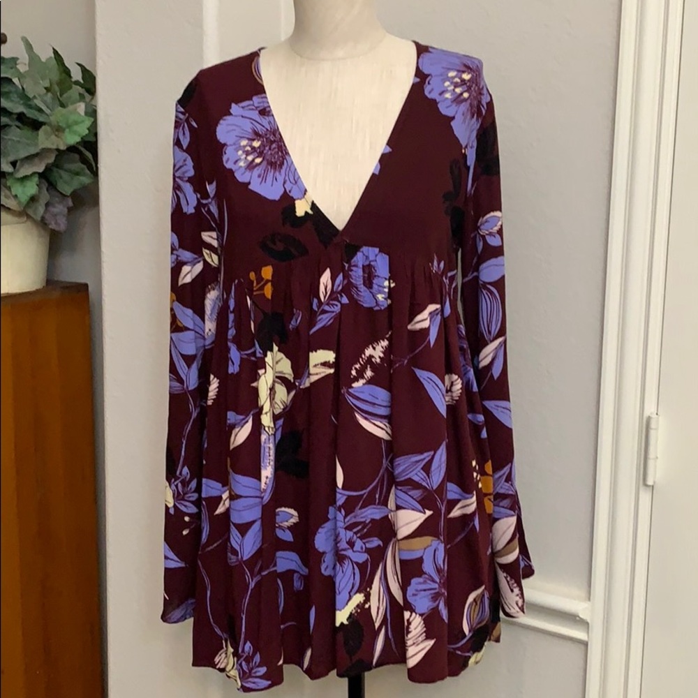Free People Bella Floral Print Tunic